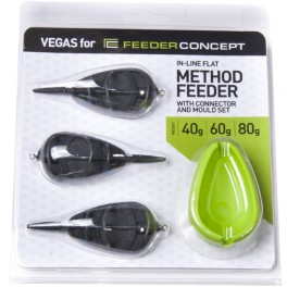 Кормушки фидерные FC Vegas Flat METHOD 40 60 80г 3шт Кормушки фидерные FC Vegas Flat METHOD 40 60 80г 3шт