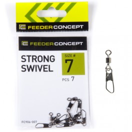 Вертлюги c застежками Feeder Concept Strong Swivel 007 7шт.
